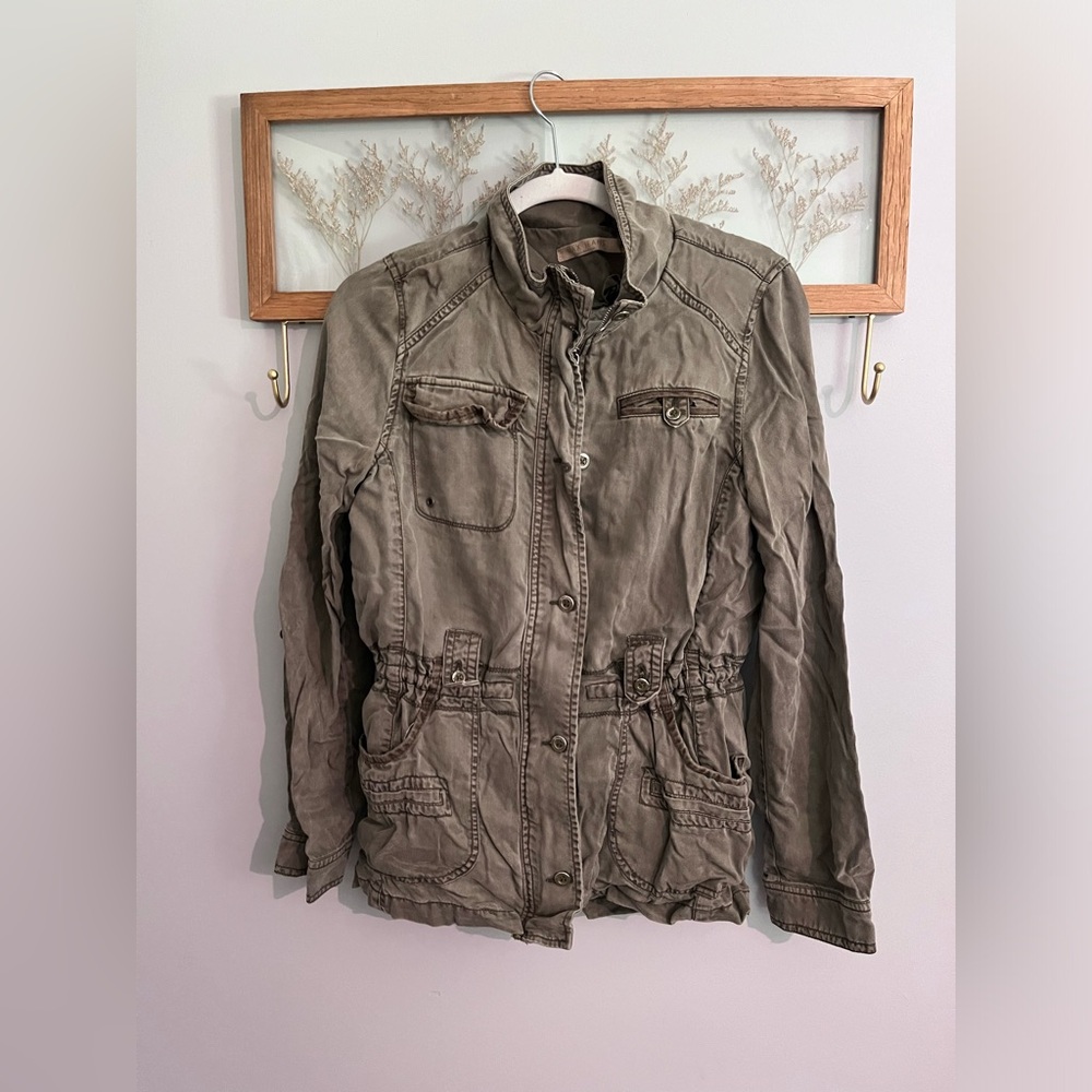 Max Jeans. Army Green Utility Jacket.